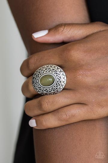 Paparazzi Hello, Sunshine Green Stone Ring