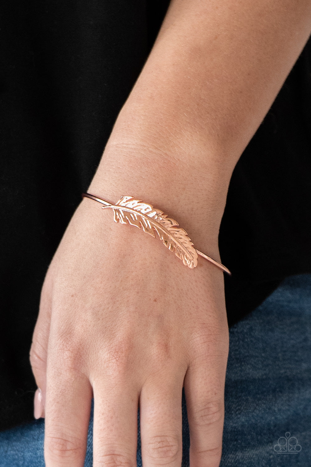 Paparazzi How Do You Like This FEATHER Copper Cuff Bracelet