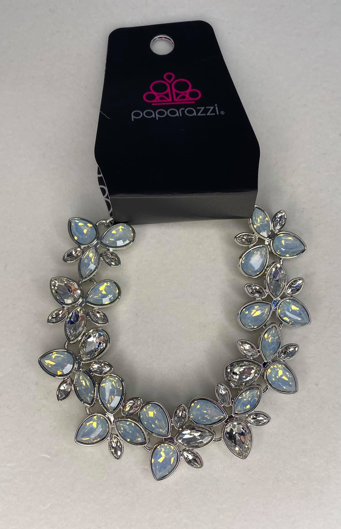 Paparazzi Ice Garden White Clasp Bracelet - Fashion Fix Exclusive January 2021