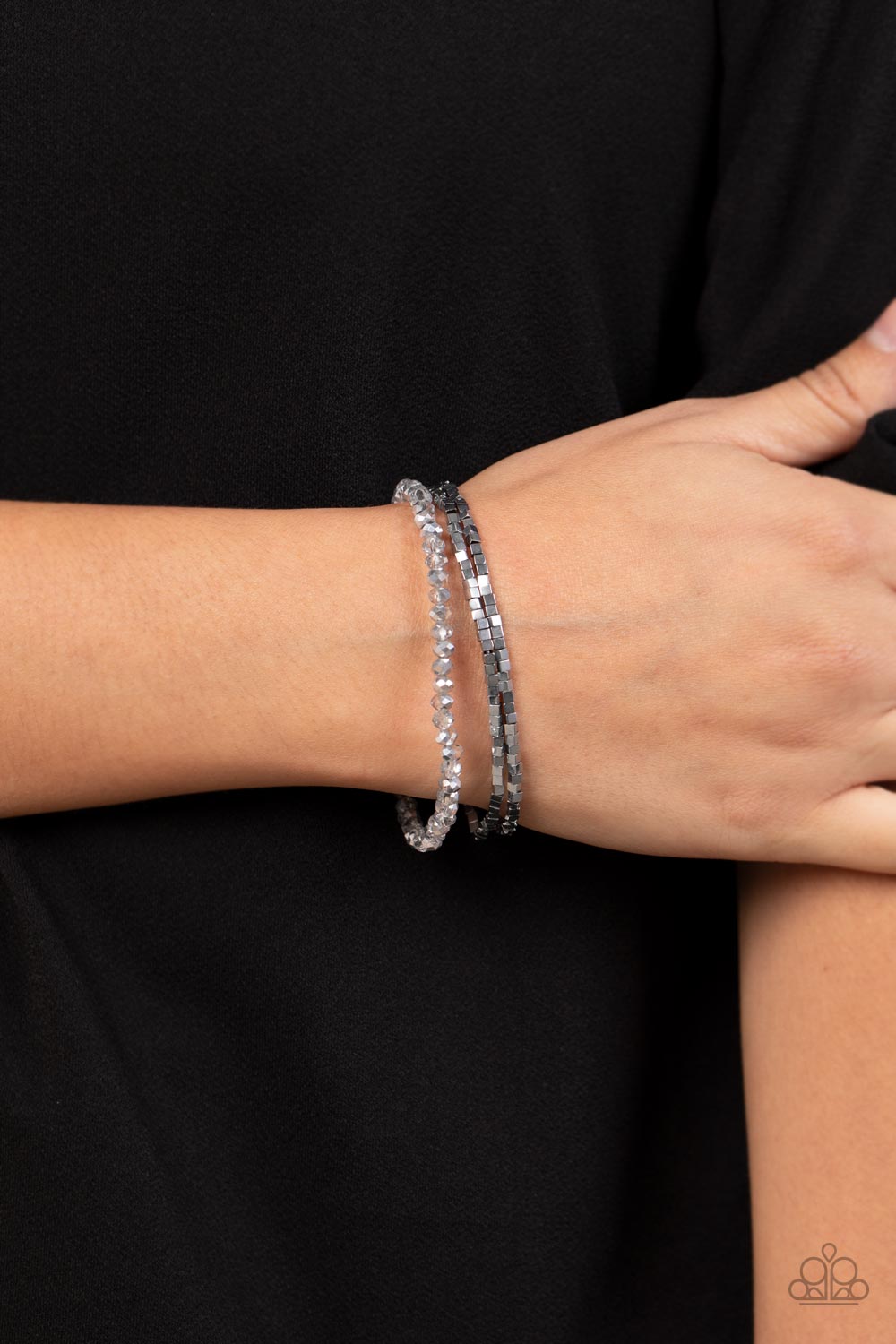Paparazzi Just A Spritz Silver Stretch Bracelet