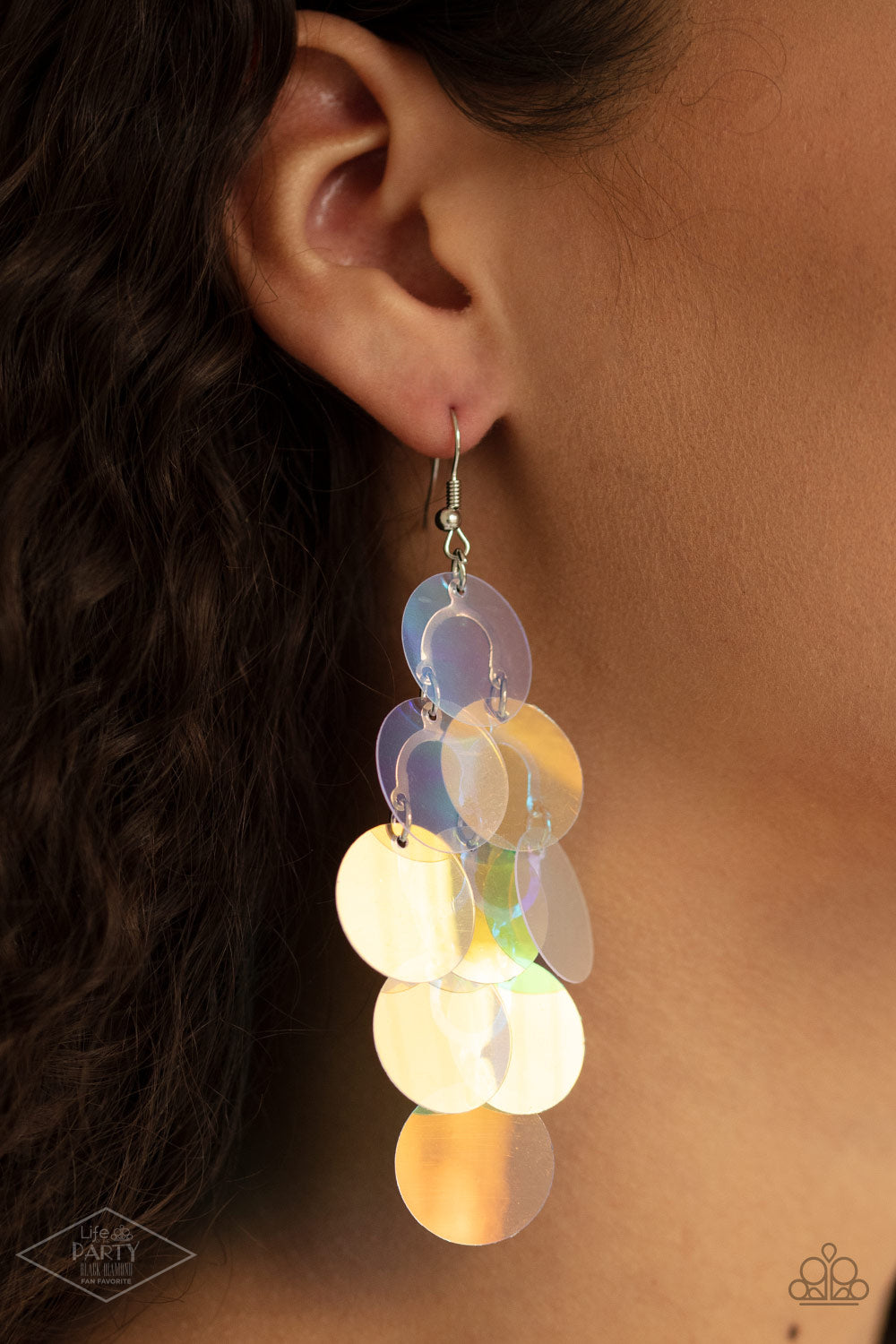 Paparazzi Mermaid Shimmer Multi Sequin Fishhook Earrings - Life Of The Party Exclusive