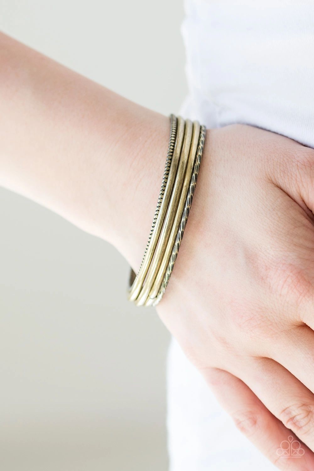 Paparazzi Mesa Mix Brass Bangle Bracelet