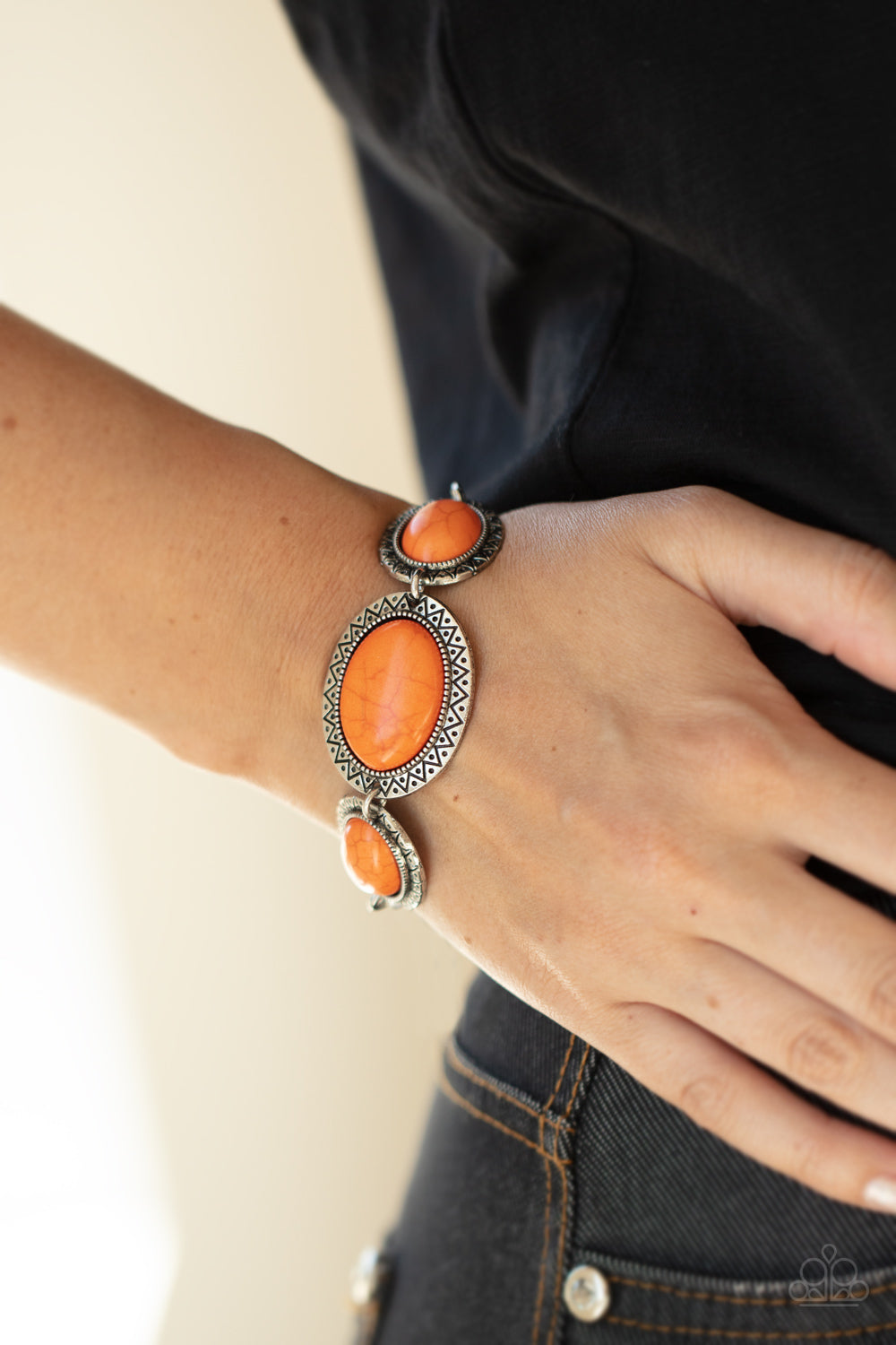 Paparazzi MESA Time Zone Orange Clasp Bracelet