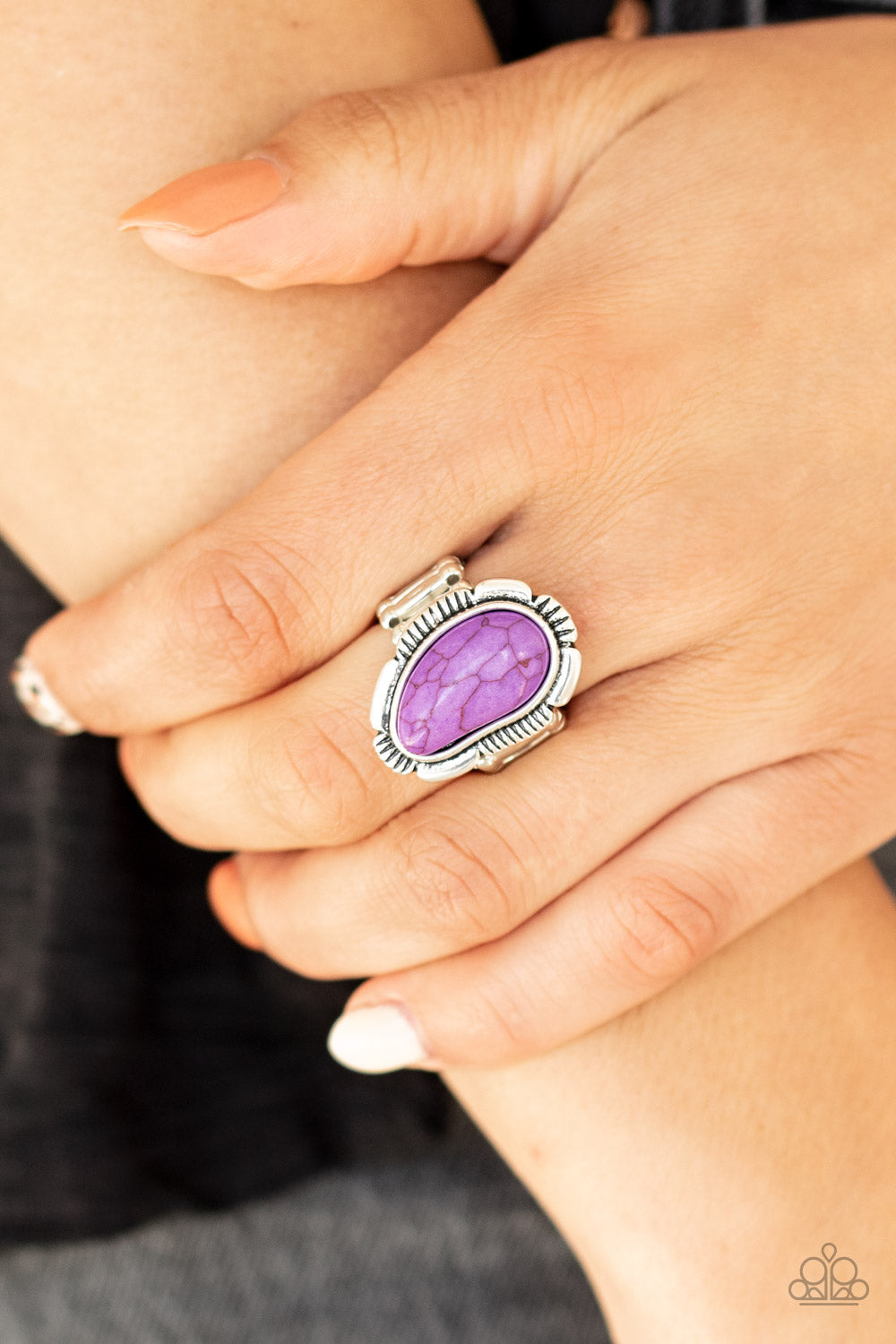 Paparazzi Mineral Mood Purple Stone Ring