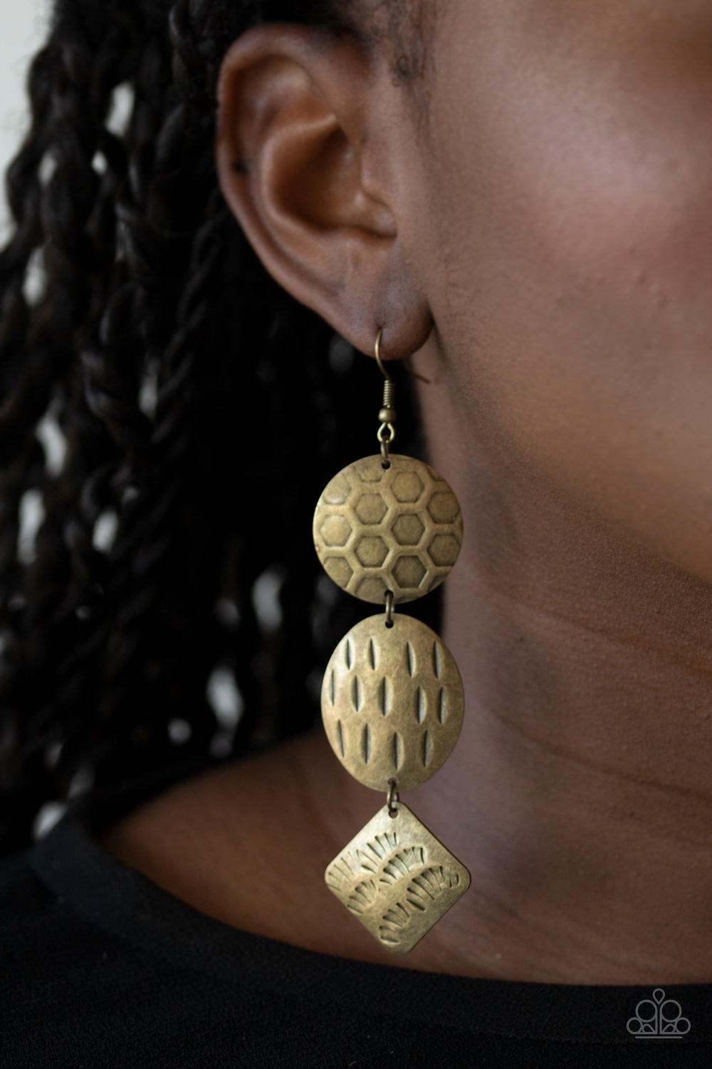 Paparazzi Mixed Movement Brass Fishhook Earrings