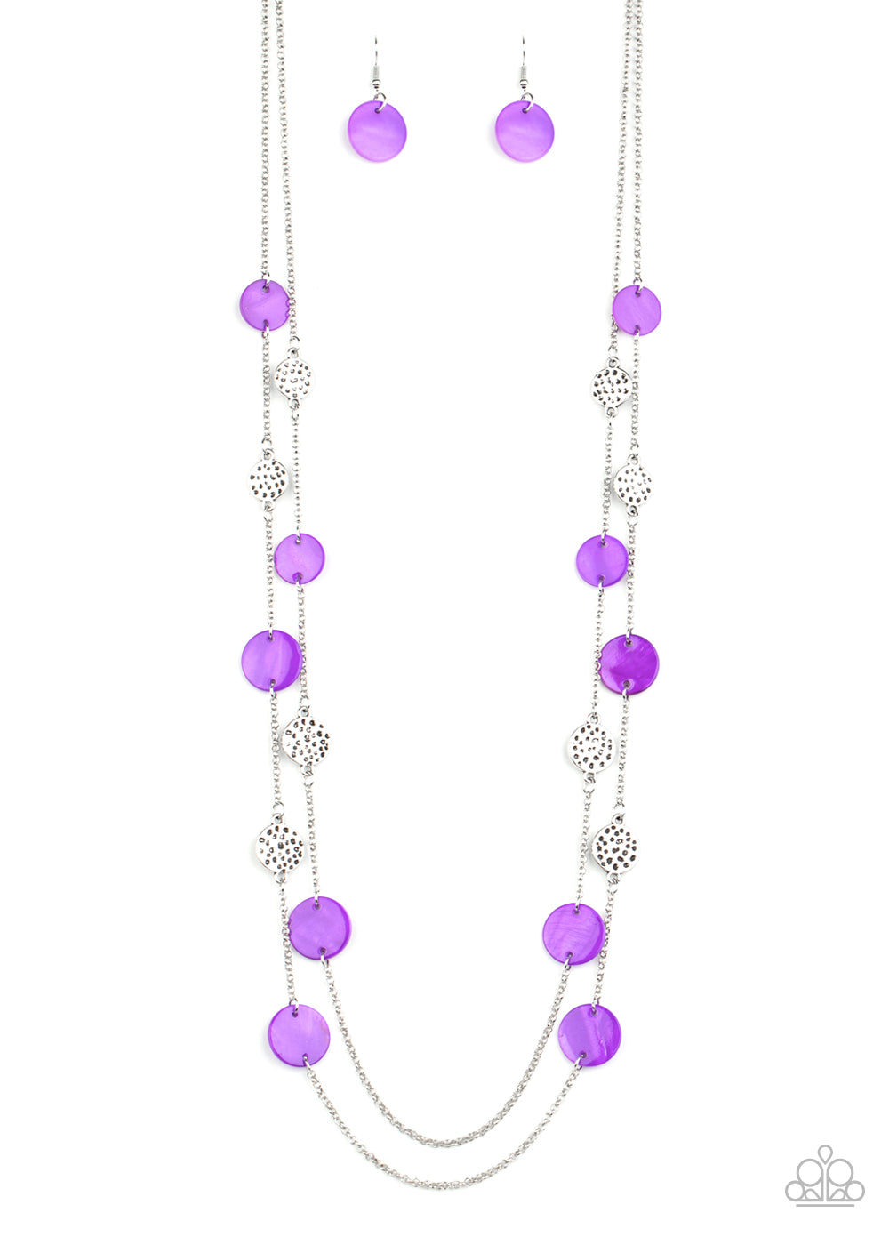 Paparazzi long purple deals necklace