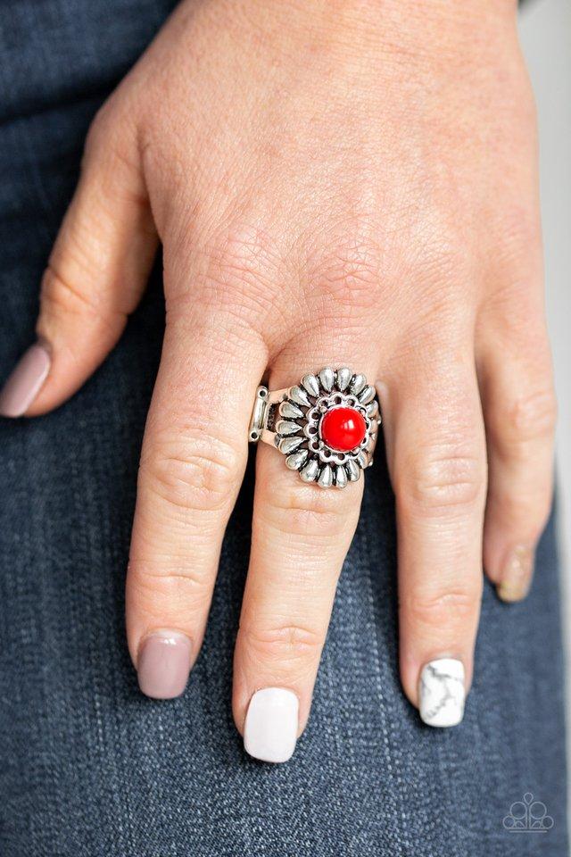 Paparazzi Poppy Pep Red Ring