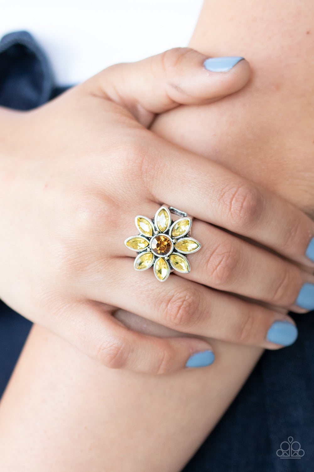 Paparazzi Prismatic Petals Yellow Ring