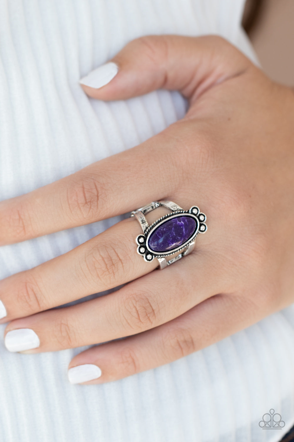 Paparazzi Psychedelic Deserts Purple Stone Ring