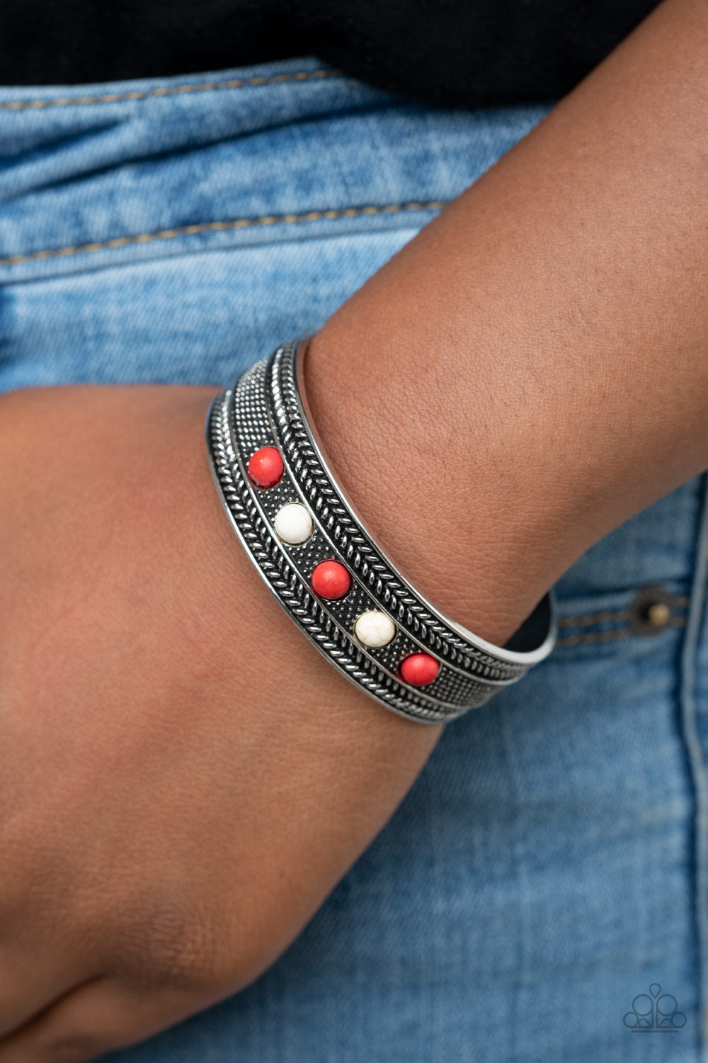 Paparazzi Quarry Quake Red Cuff Bracelet