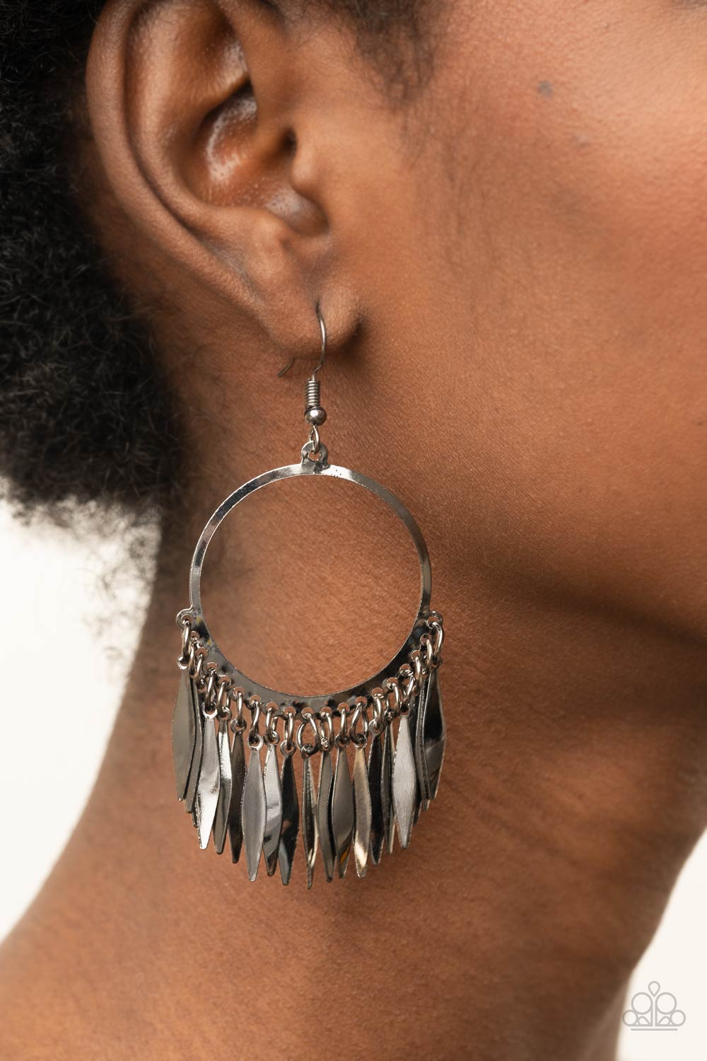 Paparazzi Radiant Chimes Black Fishhook Earrings