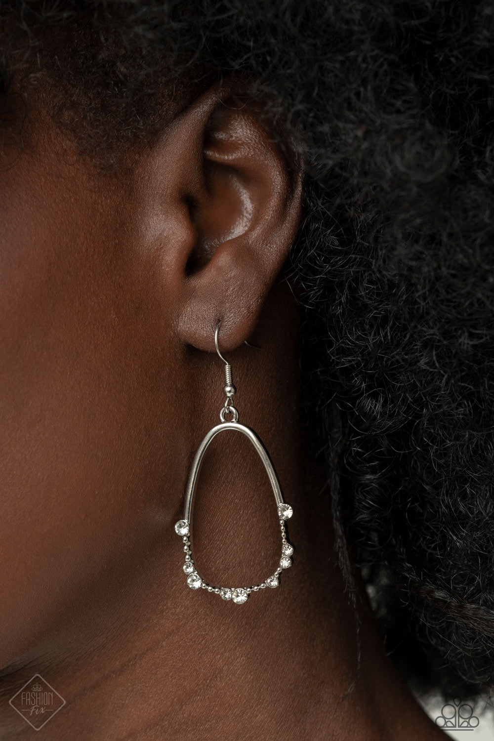 Paparazzi Ready or YACHT White Fishhook Earrings - Fashion Fix Glimpses of Malibu March 2021