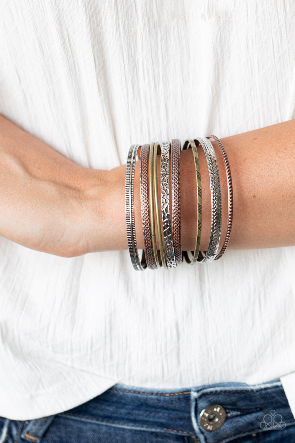 Paparazzi Relics On Repeat Multi Bangle Bracelet