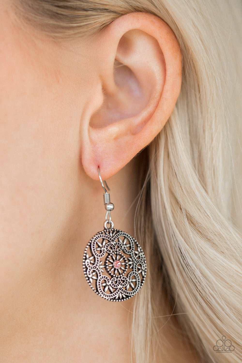 Paparazzi Rochester Royale Pink Fishhook Earrings - P5WH-PKXX-162XX