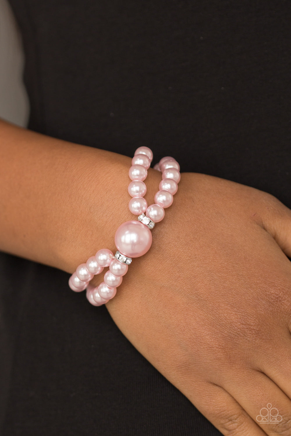 Paparazzi Romantic Redux Pink Stretch Bracelet