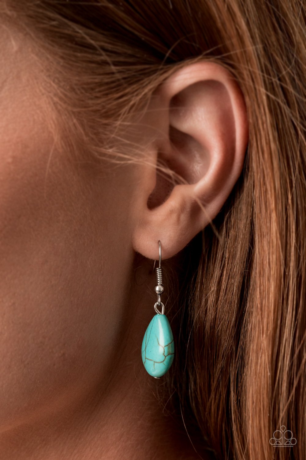 Paparazzi Rural Rapture Blue Stone Short Necklace