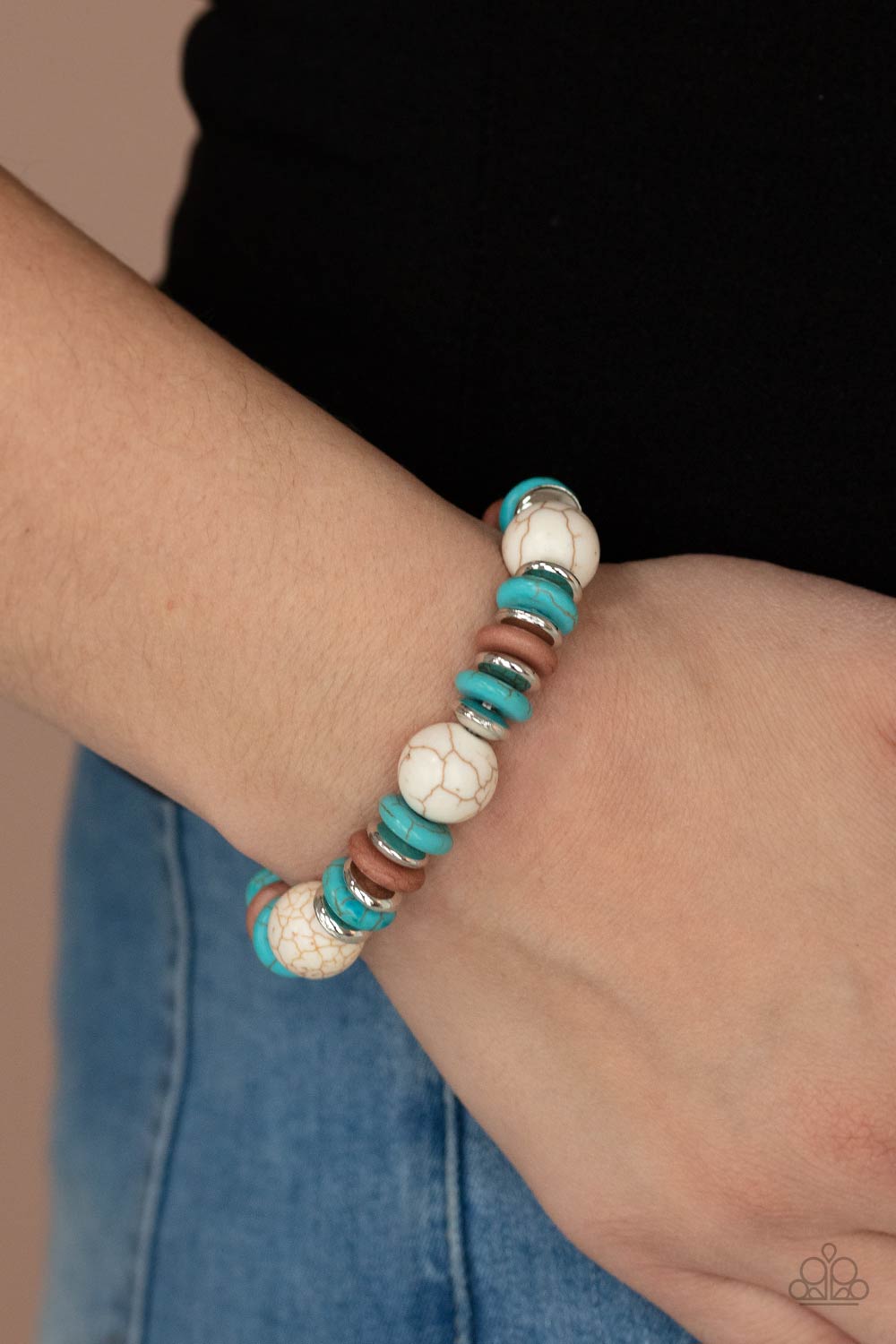 Paparazzi Rustic Rival Multi Stretch Bracelet
