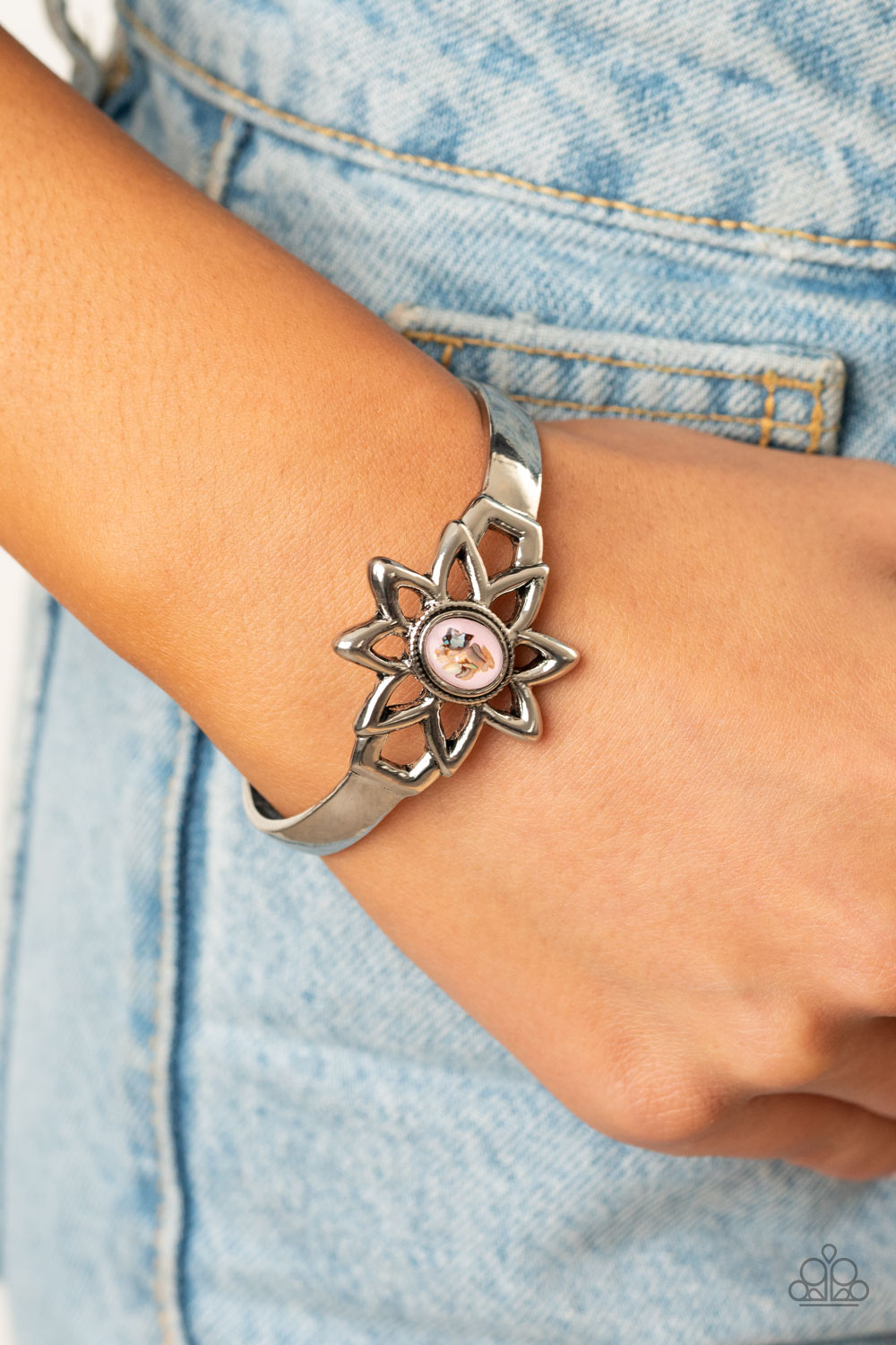 Paparazzi Sahara Garden Pink Cuff Bracelet