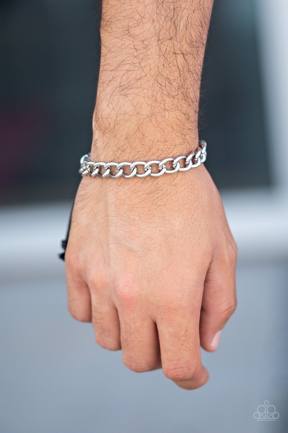 Paparazzi Sideline Silver Sliding Knot Bracelet