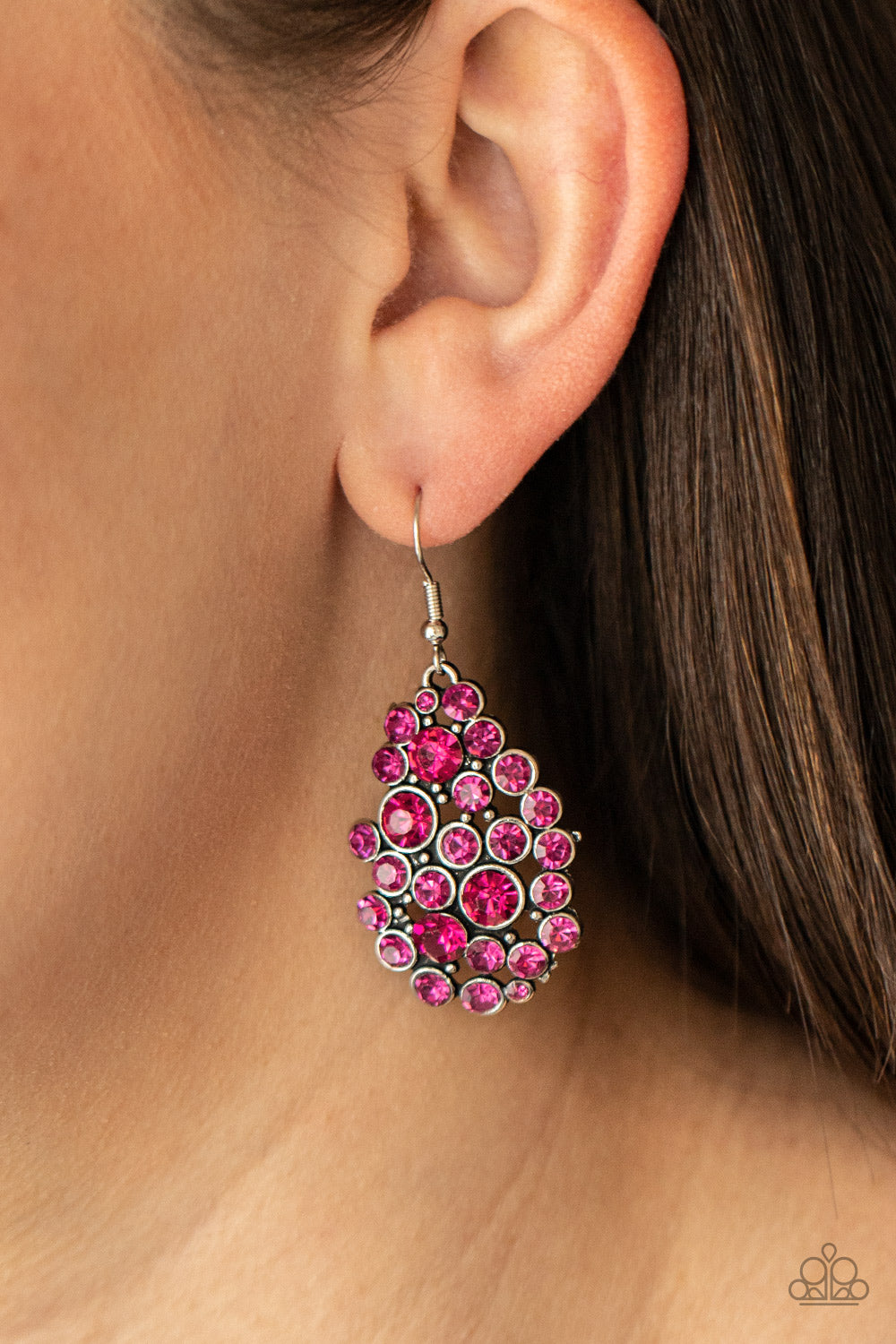 Paparazzi Smolder Effect Pink Fishhook Earrings