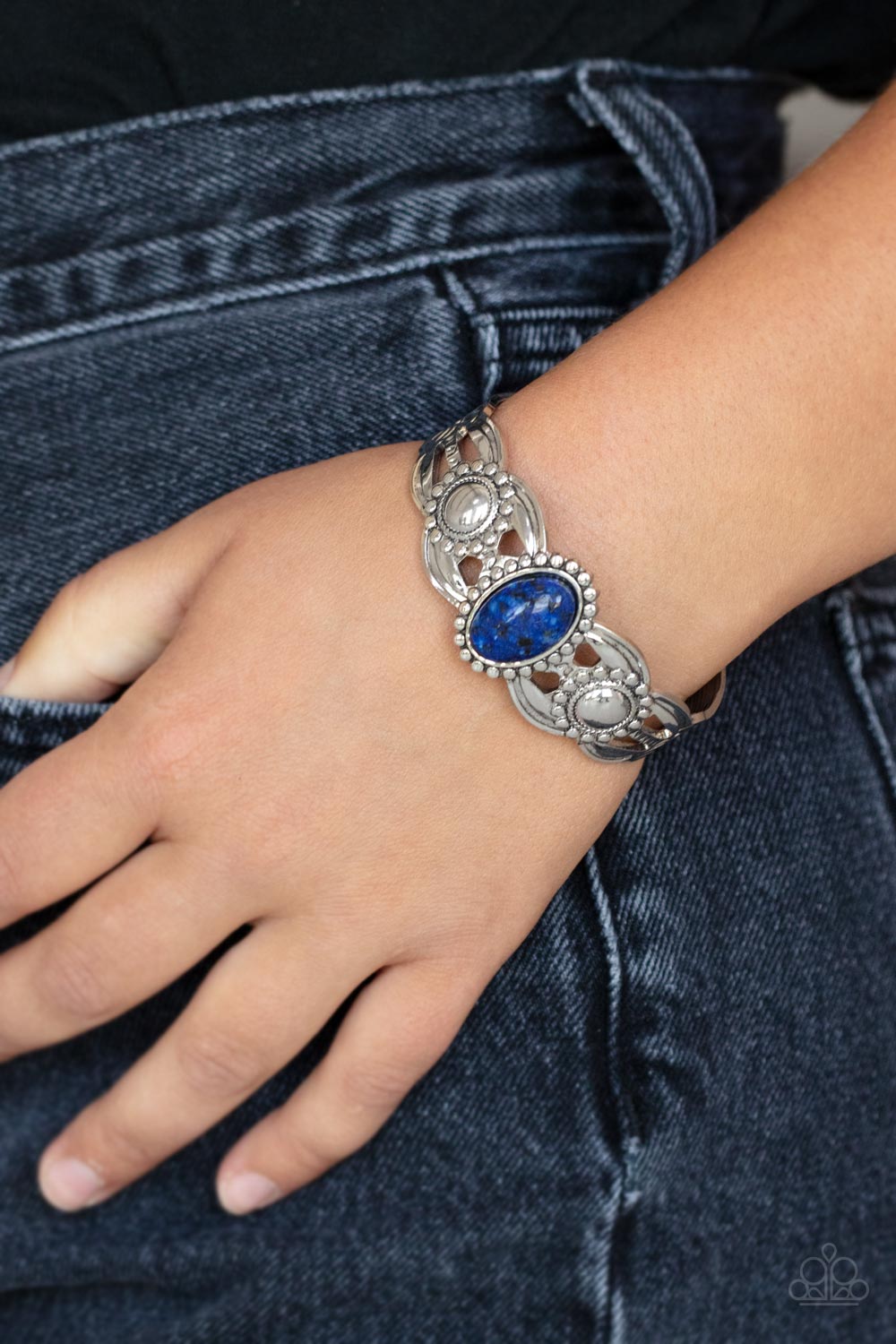 Paparazzi Solar Solstice Blue Cuff Bracelet - P9SE-BLXX-367XX