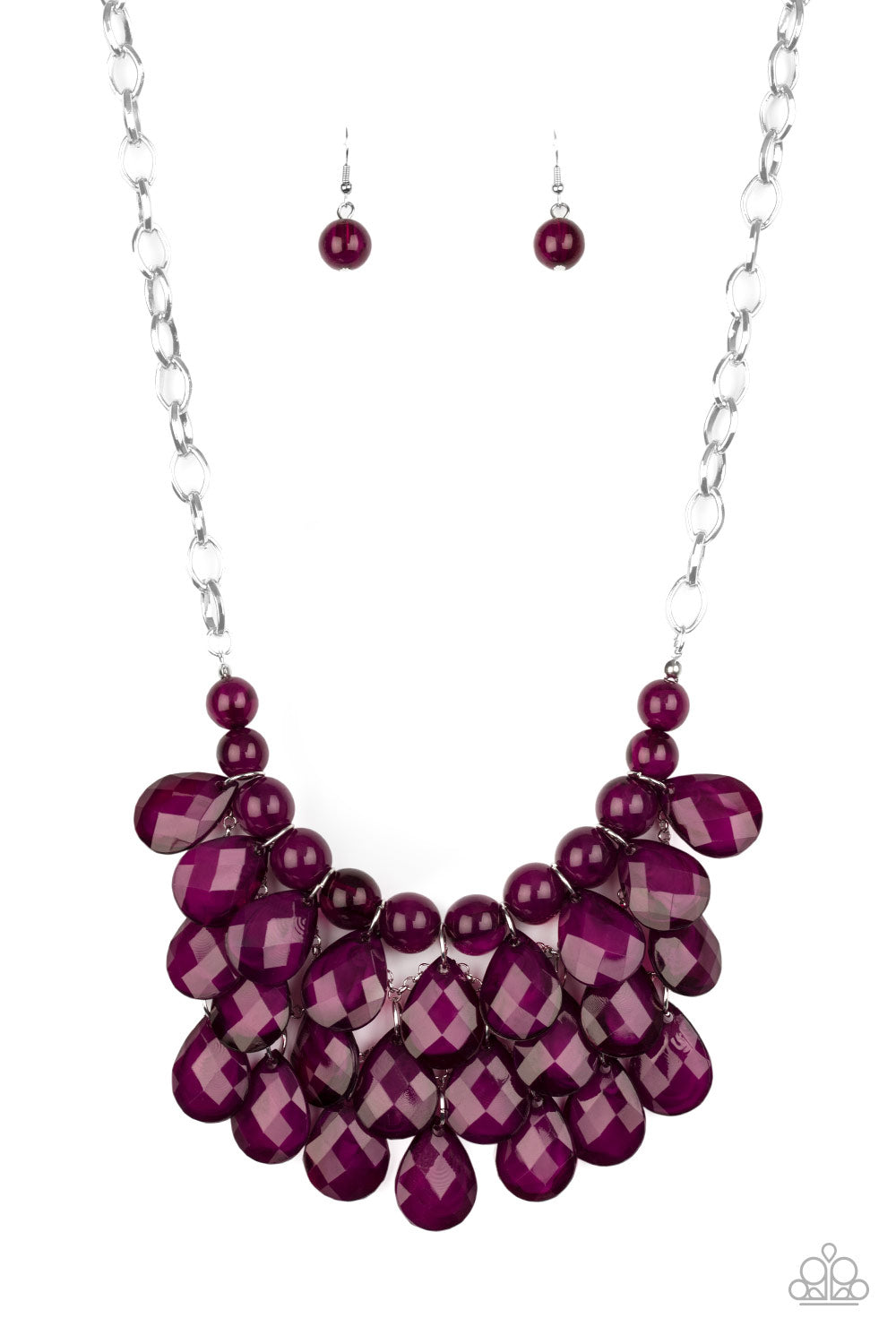 Paparazzi purple deals short necklace