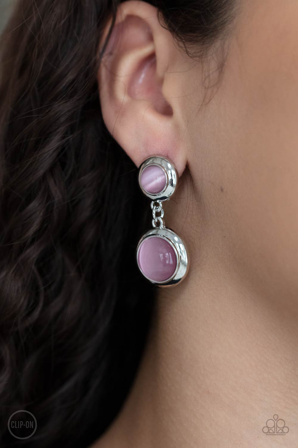 Paparazzi Subtle Smolder Pink Clip-On Earrings - P5CO-PKXX-032XX