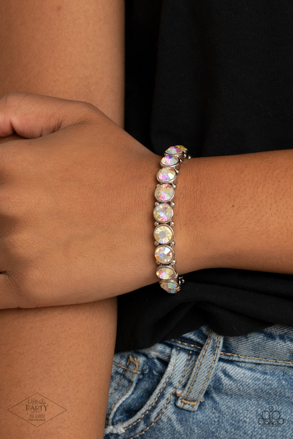 Paparazzi Sugar-Coated Sparkle Multi Stretch Bracelet - Life Of The Party Exclusive