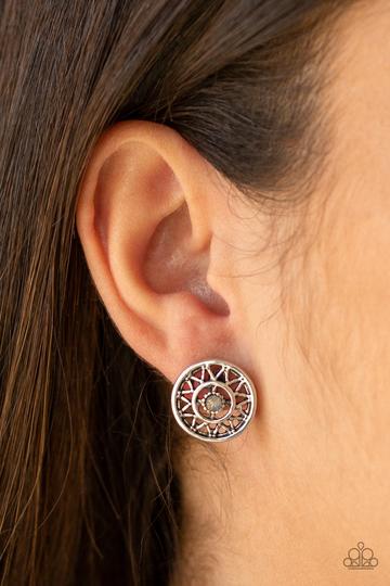 Paparazzi Sunlit Splendor Multi Post Earrings