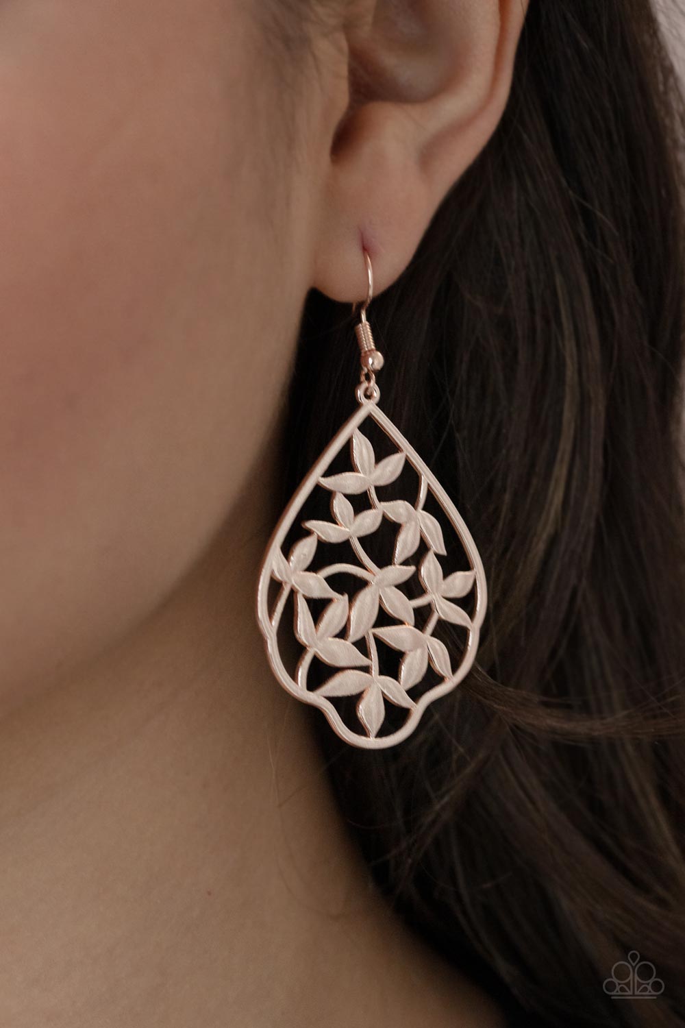 Paparazzi Taj Mahal Gardens Rose Gold Fishhook Earrings