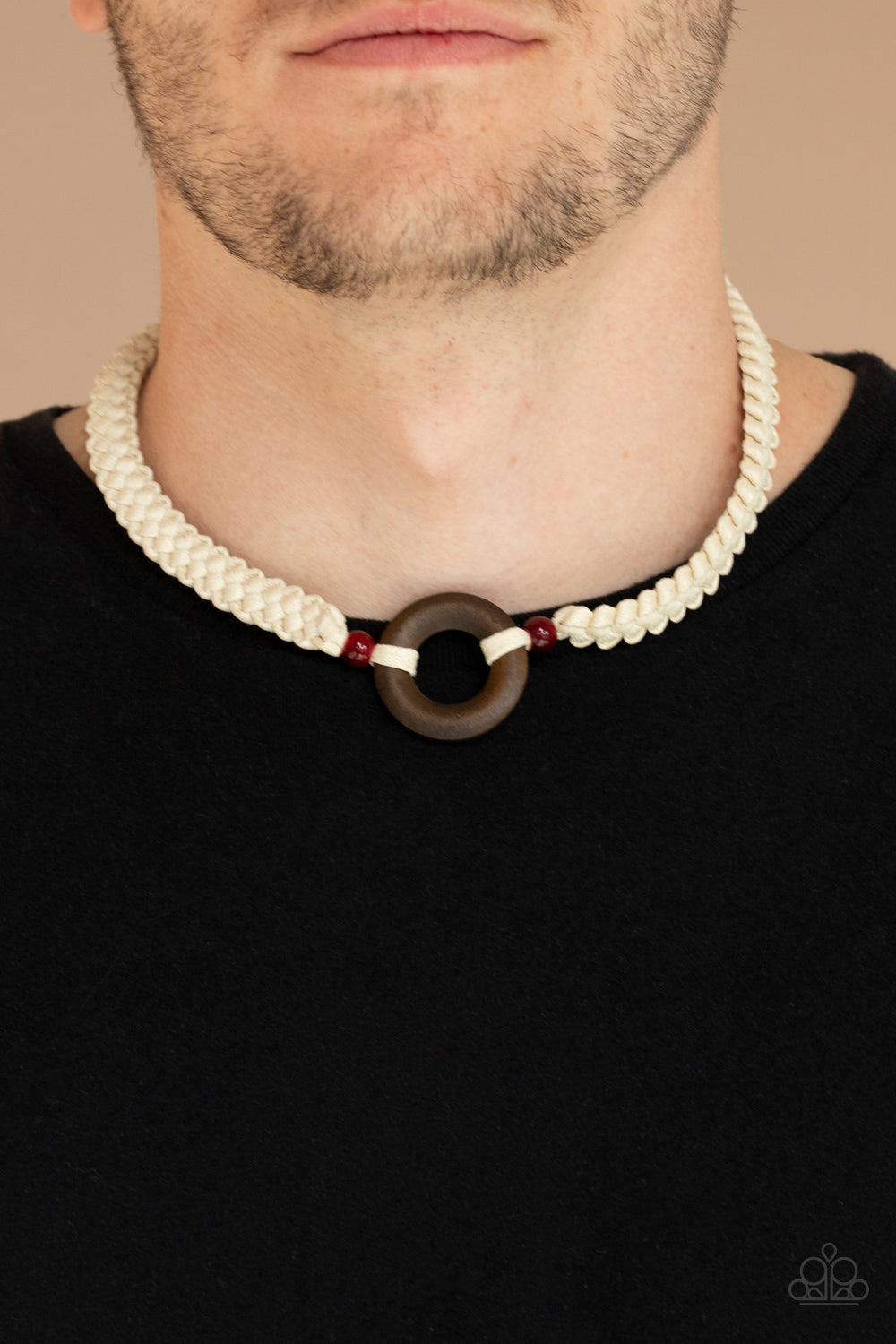 Paparazzi The MAINLAND Event Red Men's Short Necklace - P2SE-URRD-025XX