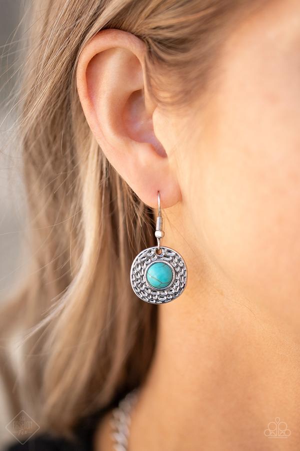 Paparazzi Tiger Trap Blue Stone Short Necklace - Fashion Fix Simply Santa Fe January 2020