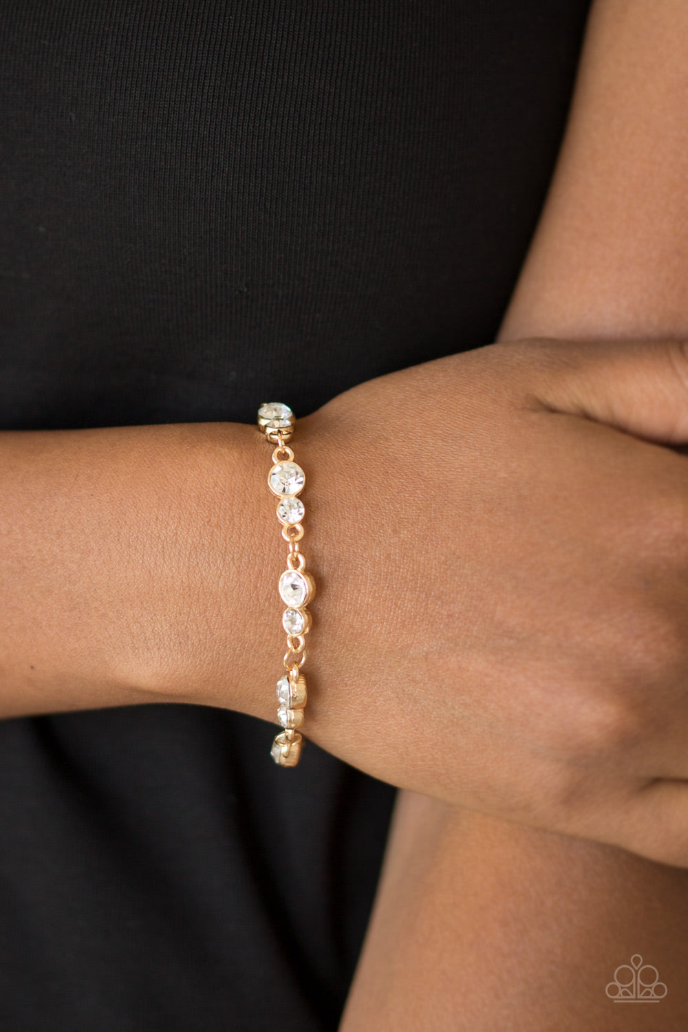 Paparazzi Twinkle Twinkle Little STARLET Gold Clasp Bracelet