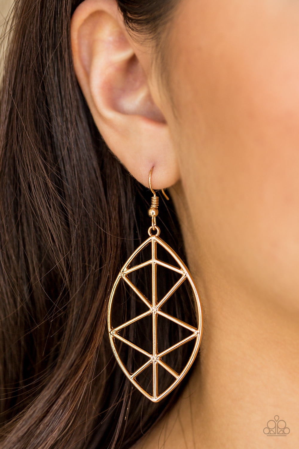Paparazzi Unbreakable Gold Fishhook Earrings