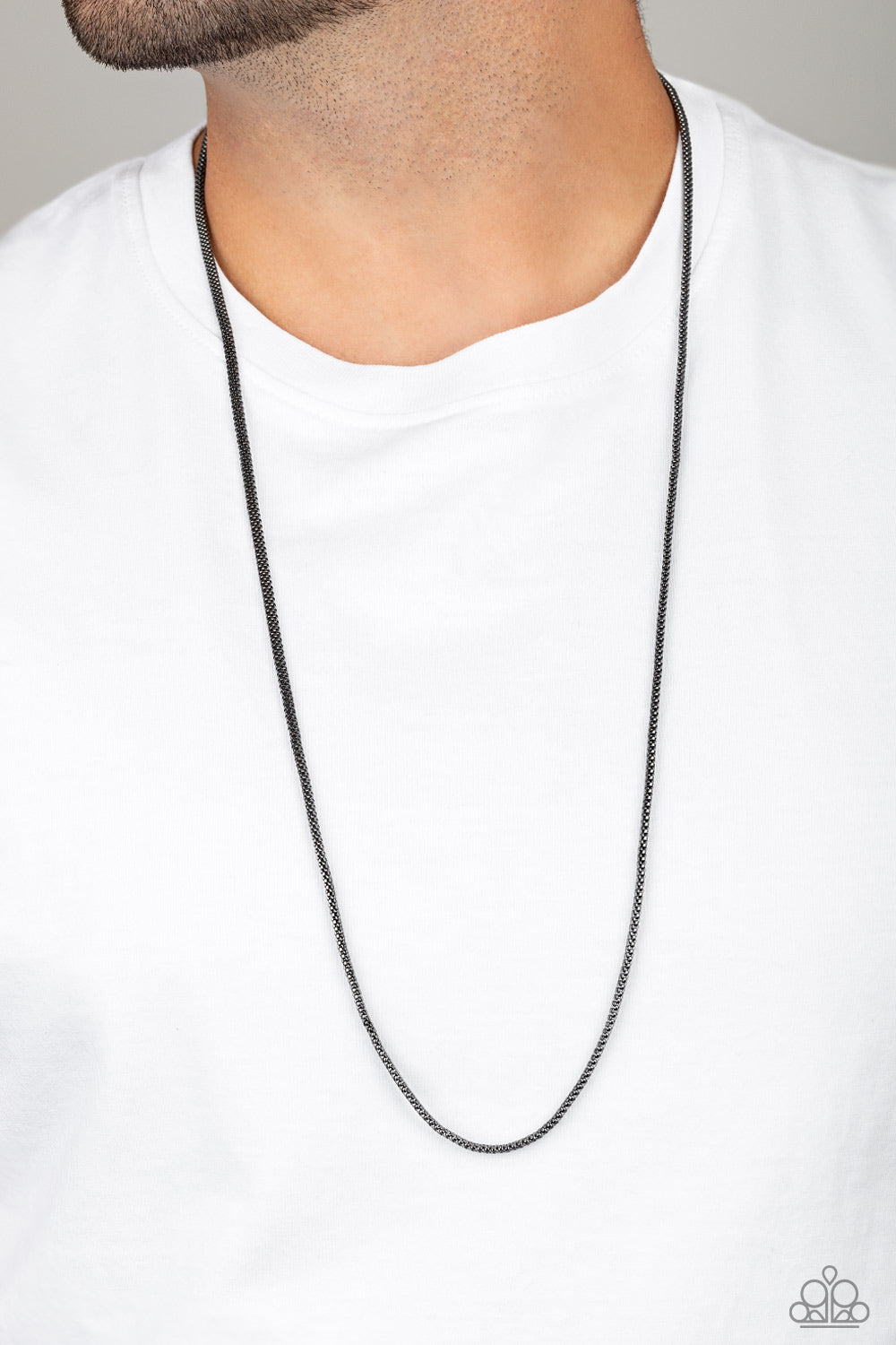 Paparazzi Underground Black Men's Long Necklace