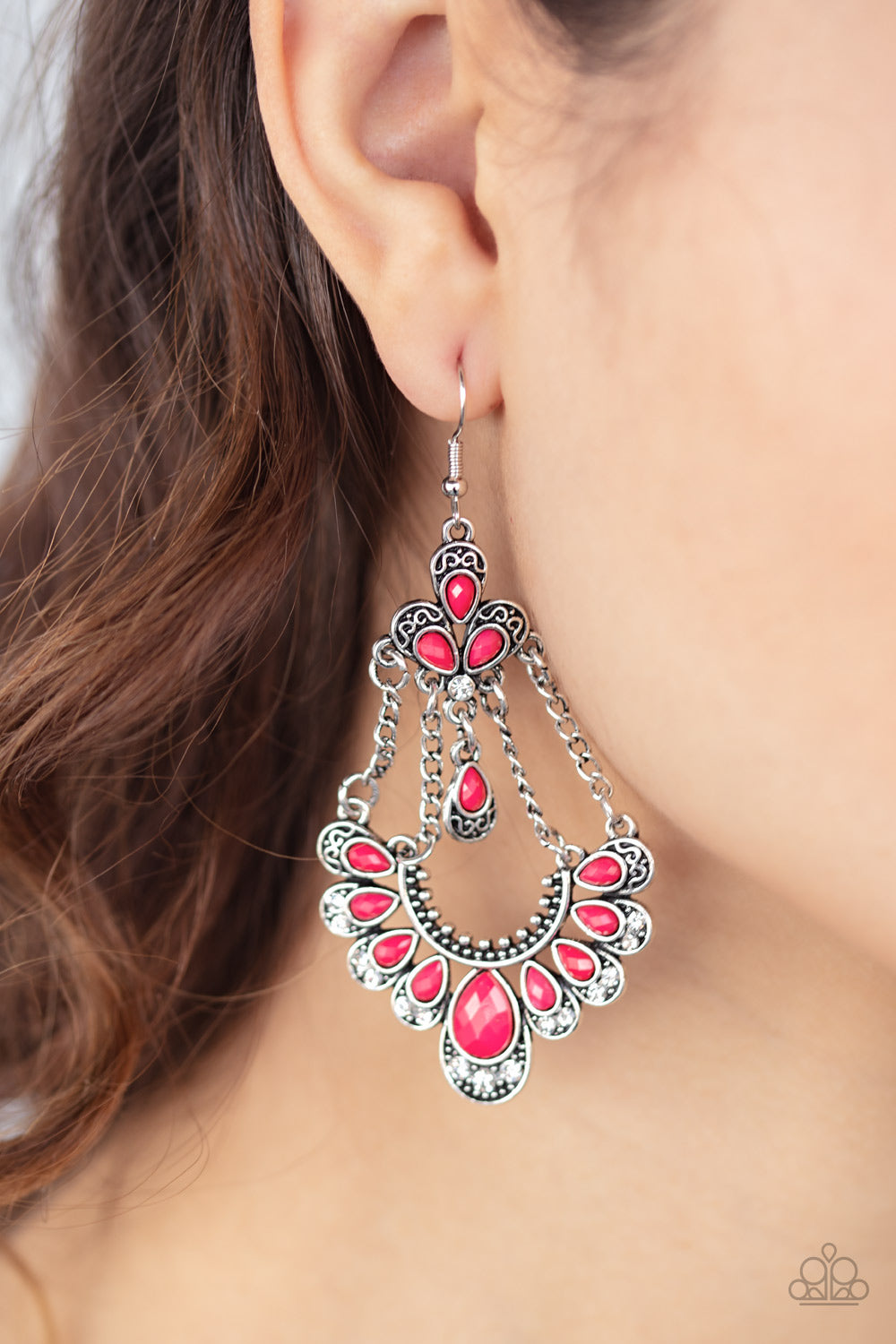 Paparazzi Unique Chic Pink Fishhook Earrings