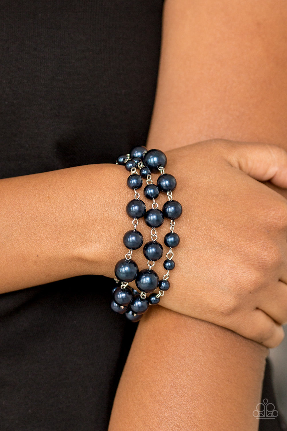 Paparazzi Until The End Of Timeless Blue Clasp Bracelet