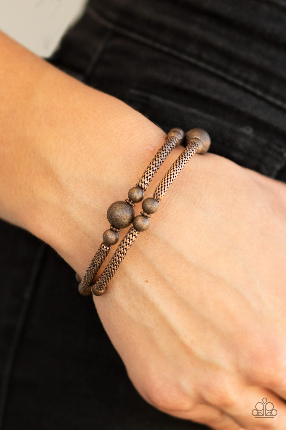 Paparazzi West End Wraparound Copper Coil Wrap Bracelet