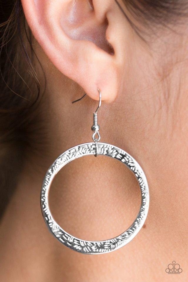 Paparazzi Wildly Wild-lust Silver Fishhook Earrings