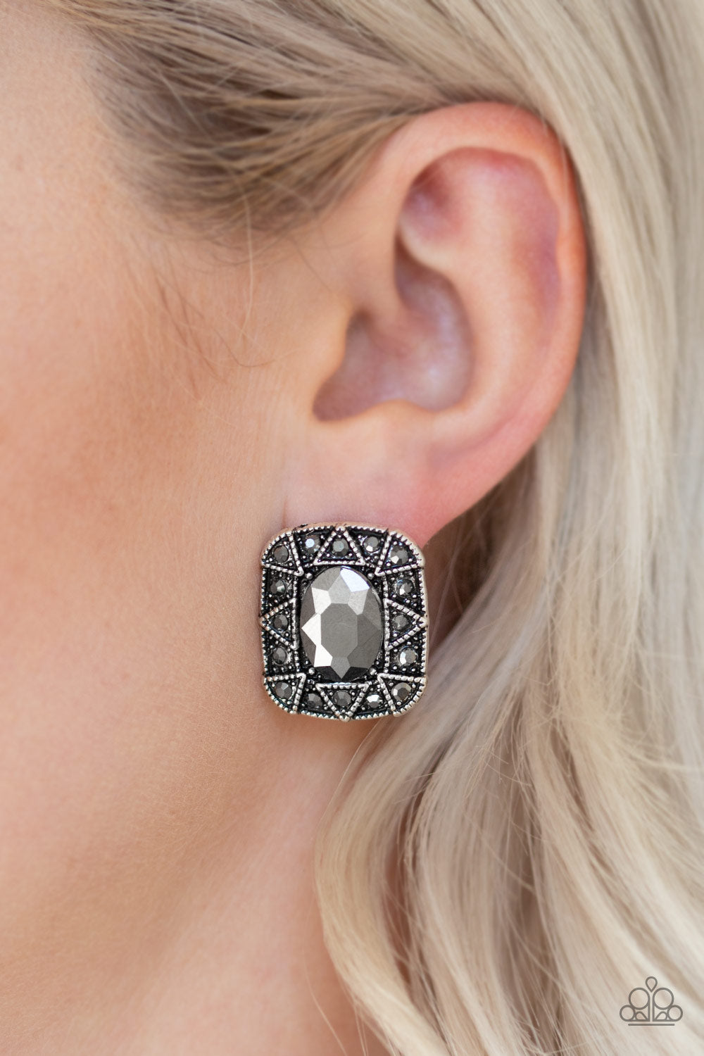 Paparazzi Young Money Silver Post Earrings