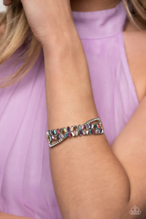 Paparazzi Timeless Trifecta Multi Hinge Cuff Bracelet - Life Of The Party May 2023 - P9ST-MTXX-024XX