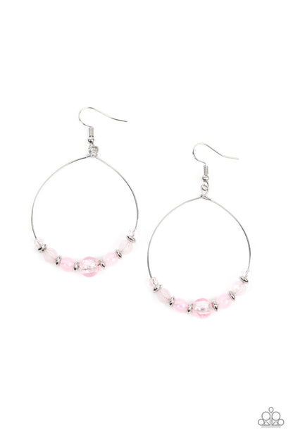 Paparazzi Ambient Afterglow Pink Fishhook Earrings - P5WH-PKXX-257XX