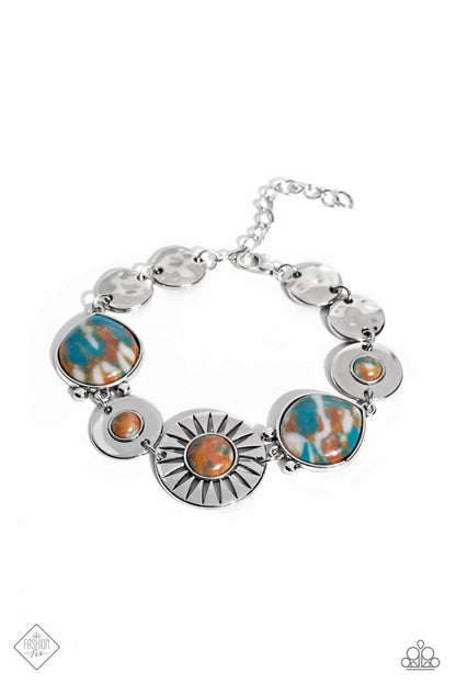 Paparazzi Catch Me If You Clan Brown Clasp Bracelet - Fashion Fix Simply Santa Fe April 2023 - P9SE-BNXX-217NS