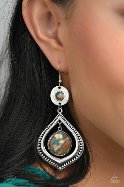 Paparazzi Cuz I CLAN Brown Fishhook Earrings - Fashion Fix Simply Santa Fe April 2023 - P5SE-BNXX-209NS