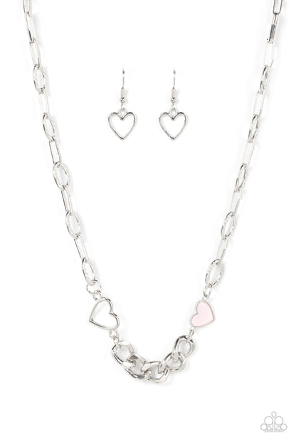 Paparazzi Little Charmer Pink Short Necklace - P2WH-PKXX-448XX