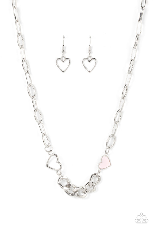 Paparazzi Little Charmer Pink Short Necklace - P2WH-PKXX-448XX