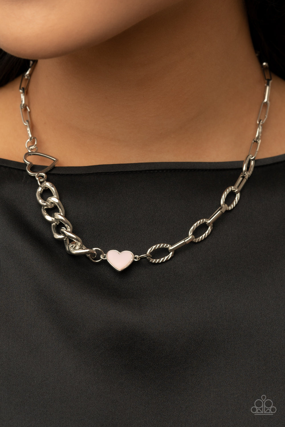 Paparazzi Little Charmer Pink Short Necklace - P2WH-PKXX-448XX