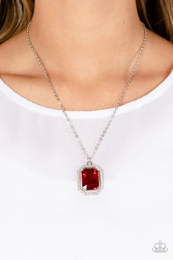 Paparazzi Galloping Gala Red Short Necklace - P2RE-RDXX-252XX
