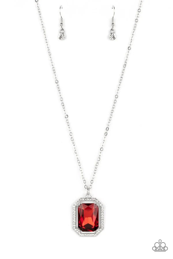 Paparazzi Galloping Gala Red Short Necklace - P2RE-RDXX-252XX