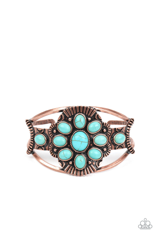 Paparazzi Wistfully Western Copper Cuff Bracelet - P9SE-CPXX-128XX